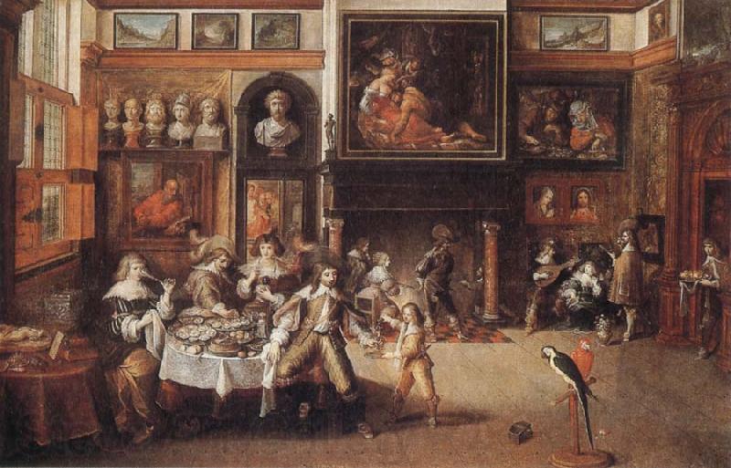 Frans Francken II Supper at the House of Burgomaster Rockox Germany oil painting art